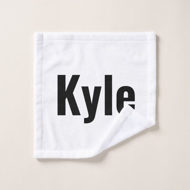 Toalha De Rosto Kyle Mens Name, (Pano de lavar)