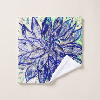 Toalha De Rosto Lave o Véu Rare Blue Dalhia