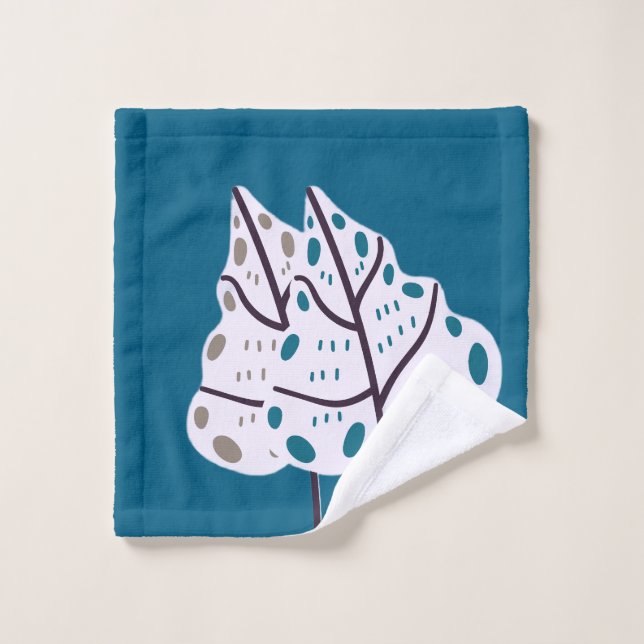 Toalha De Rosto Leaf abstract (Pano de lavar)