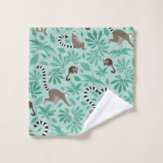 Toalha De Rosto Lemur love mint leaves