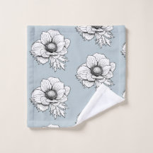 Linha arte botânica: Anêmona