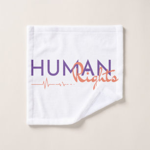 Toalha De Rosto Linha de vida dos direitos humanos