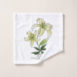 Toalha De Rosto Lírios