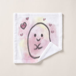 Toalha De Rosto Little ghost is in love