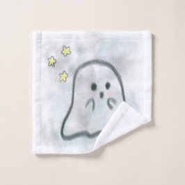 Toalha De Rosto Little ghost is scared