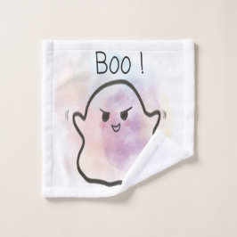 Toalha De Rosto Little ghost shouts Boo