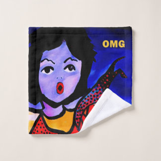 Toalha De Rosto Lixeira OMG