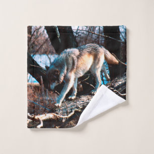 Toalha De Rosto Lobo