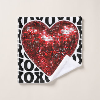 TOALHA DE ROSTO LOVE XOXO