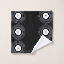 Toalha De Rosto Lp vinil a preto