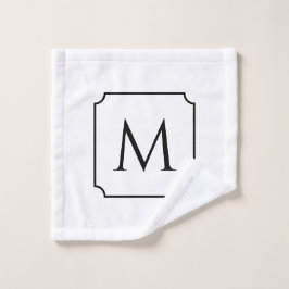 Toalha De Rosto Luxo Personalizado Monograma Spa Banheiro