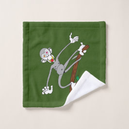 Toalha De Rosto Macaco Percorrendo