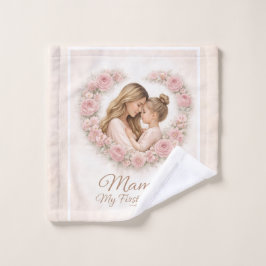 Toalha De Rosto Mama — Meu Primeiro Lar | Floral Mãe e Filha Tr