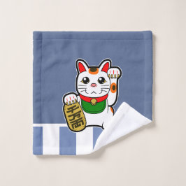 Toalha De Rosto Maneki Neko: Gato Sortudo Japonês