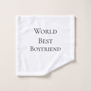Toalha De Rosto Melhor namorado marido do mundo dia dos namorados 