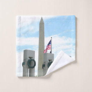 Toalha De Rosto Memorial do Washington Monument e da WWII em DC