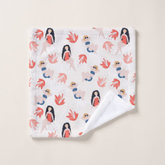 Toalha De Rosto Meninas com Flores Tropicais