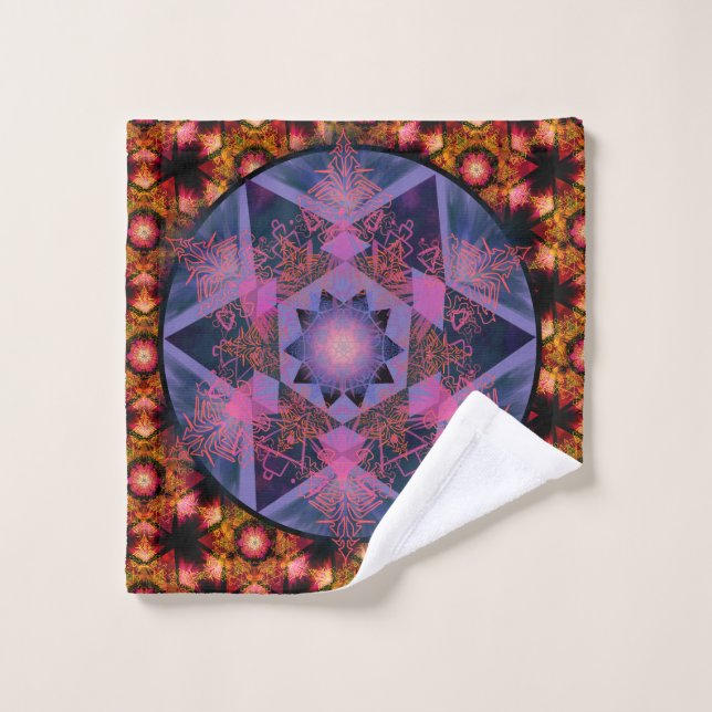 Toalha De Rosto Merkabah Mandala (Pano de lavar)