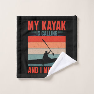 Toalha De Rosto Meu Kayak está chamando e eu preciso ir