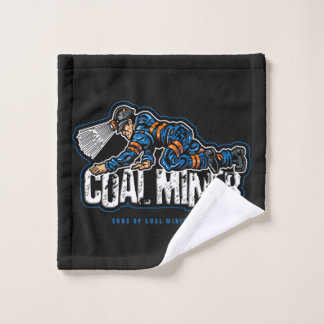 TOALHA DE ROSTO MINERADOR DE CARVÃO RASTEJANTE