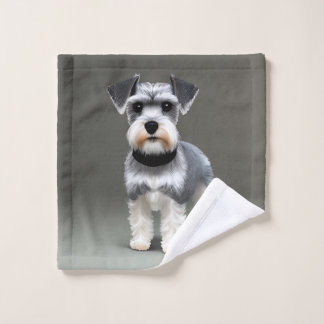 Toalha De Rosto Miniatura Schnauzer