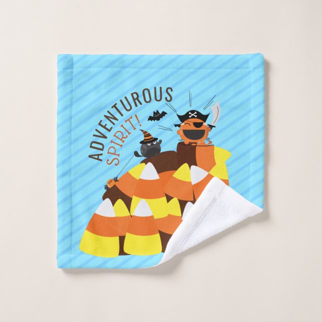 Toalha De Rosto Mochi Halloween - Feliz Pirate Clima Montanha (Pano de lavar)