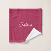Monograma minimalista rosa cereja