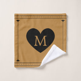 Toalha De Rosto Monograma Personalizado Único e Elegante