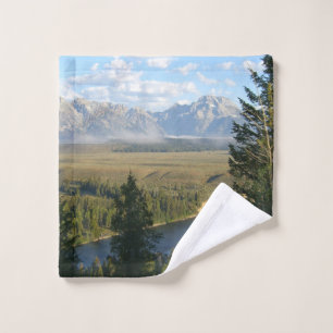 Toalha De Rosto Montanhas e Rio Jackson Hole
