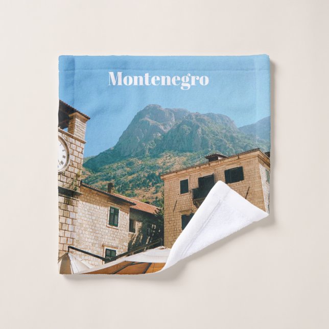 Toalha De Rosto Montenegro Cityscape  (Pano de lavar)