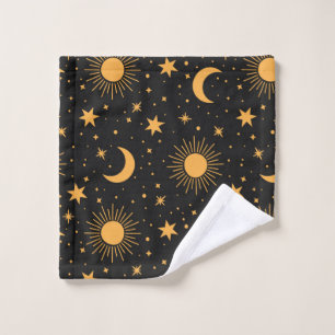 Toalha De Rosto Moons, Stars and Suns