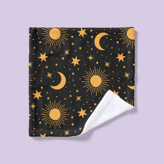 Toalha De Rosto Moons, Stars and Suns