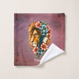 Toalha De Rosto Mulher maravilhosa cujo cabelo longo e fluido