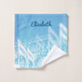 Toalha De Rosto Música Azul Personalizada