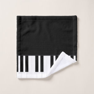 TOALHA DE ROSTO MÚSICA PIANO