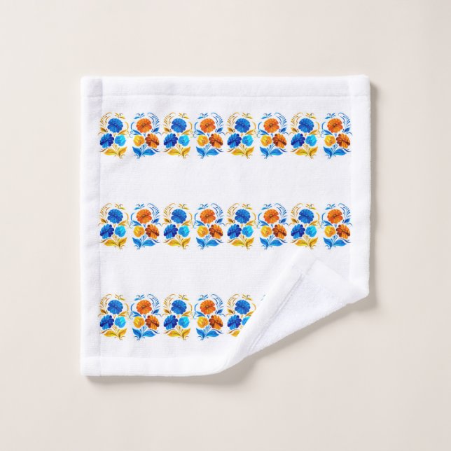 Toalha De Rosto Muster aus Blumen  (Pano de lavar)