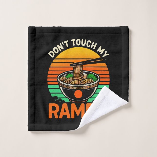 Toalha De Rosto Não Toque Amante de Ramen (Pano de lavar)