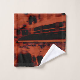 Toalha De Rosto Noite de Paris Vermelha. Legal movimento desfocado