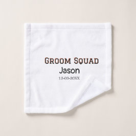 Toalha De Rosto Nome de adição de festa de solteira de padrinho de