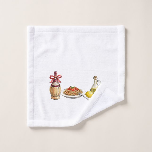 Toalha De Rosto Nonna's Kitchen Coquette Aesthetic - Italian Summe (Pano de lavar)