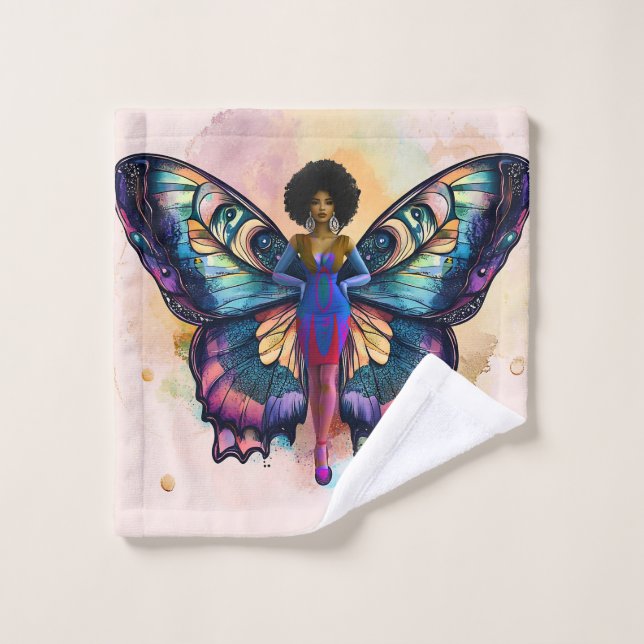 Toalha De Rosto O Efeito Solúvel Da Borboleta (Imagem) (Pano de lavar)
