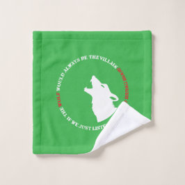 Toalha De Rosto O lobo seria sempre o vilão