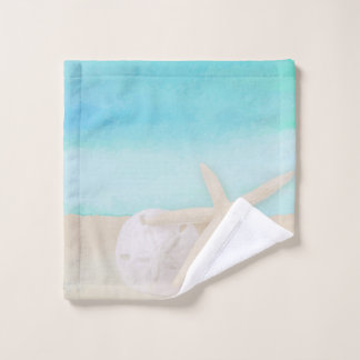 Toalha De Rosto Oceano Starfish e Sand Dand