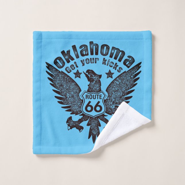 Toalha De Rosto Oklahoma Get Your Kicks (Pano de lavar)