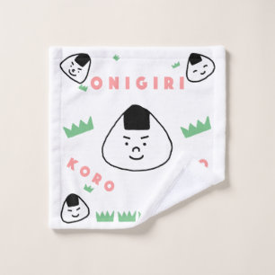 Toalha De Rosto Onigiri Koro Koro (as Bolas de Arroz Rolante)