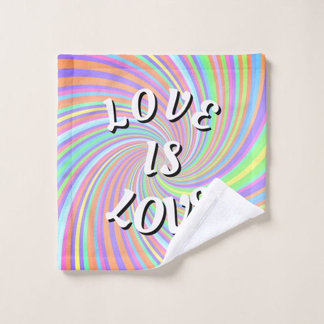 Toalha De Rosto Orgulho Love Is Love (Pano de lavar)
