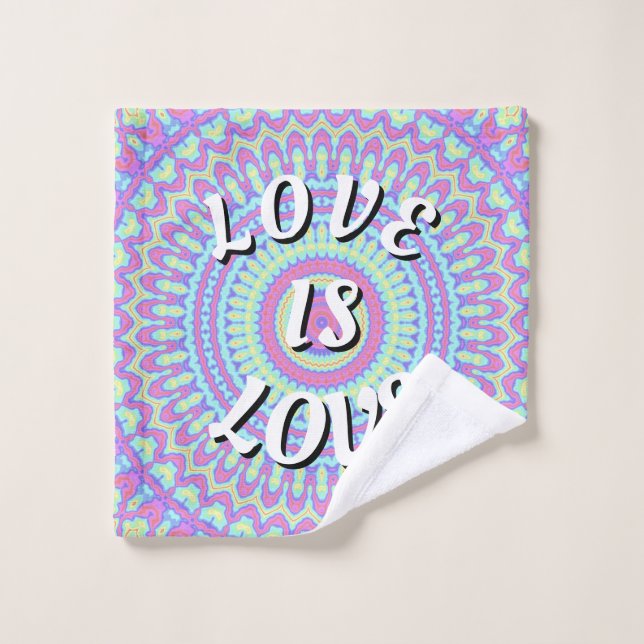 Toalha De Rosto Orgulho Love Is Love (Pano de lavar)