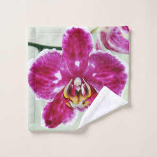 Toalha De Rosto Orquídea Rosa