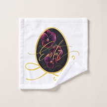 Ovo de Páscoa Dourado e Íris Elegante