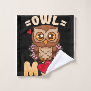 Toalha De Rosto Owl Mãe   Presente Para Proprietário Coruja Mãe